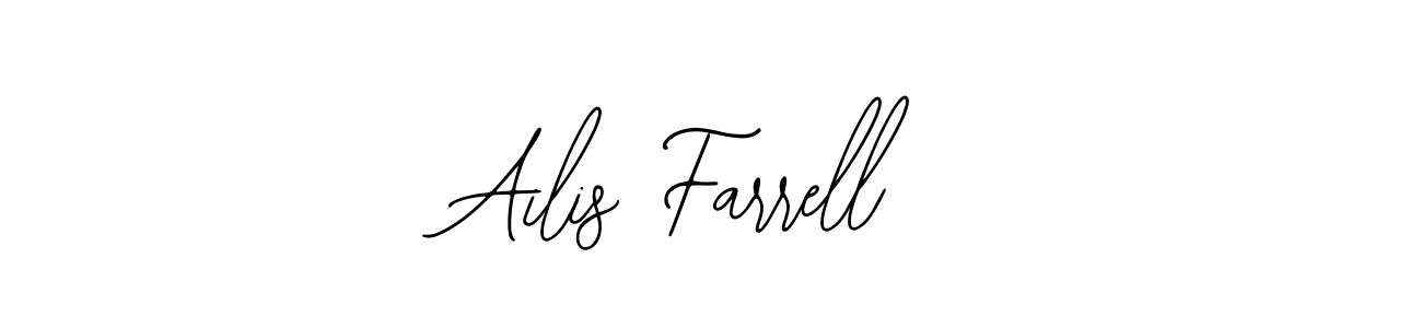 How to make Ailis Farrell name signature. Use Bearetta-2O07w style for creating short signs online. This is the latest handwritten sign. Ailis Farrell signature style 12 images and pictures png