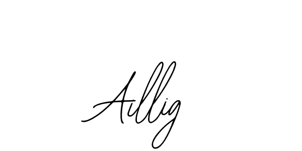 How to Draw Aillig signature style? Bearetta-2O07w is a latest design signature styles for name Aillig. Aillig signature style 12 images and pictures png