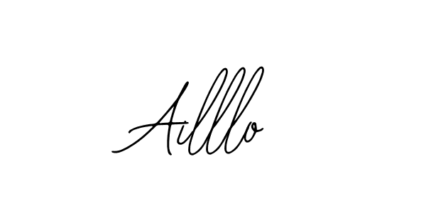 How to make Ailllo signature? Bearetta-2O07w is a professional autograph style. Create handwritten signature for Ailllo name. Ailllo signature style 12 images and pictures png
