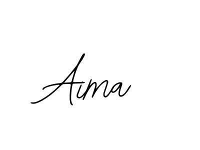 How to make Aima name signature. Use Bearetta-2O07w style for creating short signs online. This is the latest handwritten sign. Aima signature style 12 images and pictures png