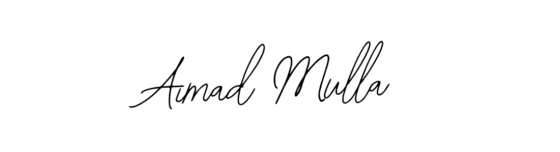 Use a signature maker to create a handwritten signature online. With this signature software, you can design (Bearetta-2O07w) your own signature for name Aimad Mulla. Aimad Mulla signature style 12 images and pictures png