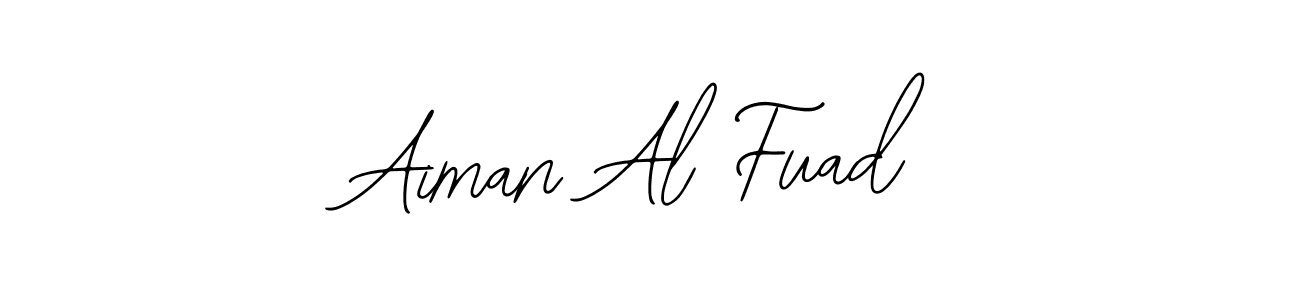 The best way (Bearetta-2O07w) to make a short signature is to pick only two or three words in your name. The name Aiman Al Fuad include a total of six letters. For converting this name. Aiman Al Fuad signature style 12 images and pictures png