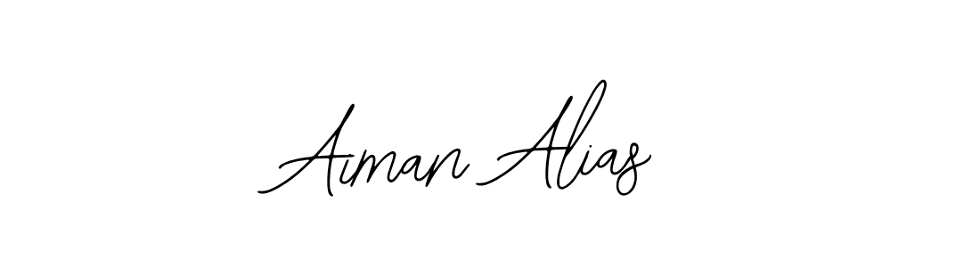 Design your own signature with our free online signature maker. With this signature software, you can create a handwritten (Bearetta-2O07w) signature for name Aiman Alias. Aiman Alias signature style 12 images and pictures png