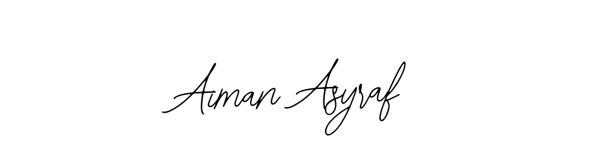 Make a short Aiman Asyraf signature style. Manage your documents anywhere anytime using Bearetta-2O07w. Create and add eSignatures, submit forms, share and send files easily. Aiman Asyraf signature style 12 images and pictures png
