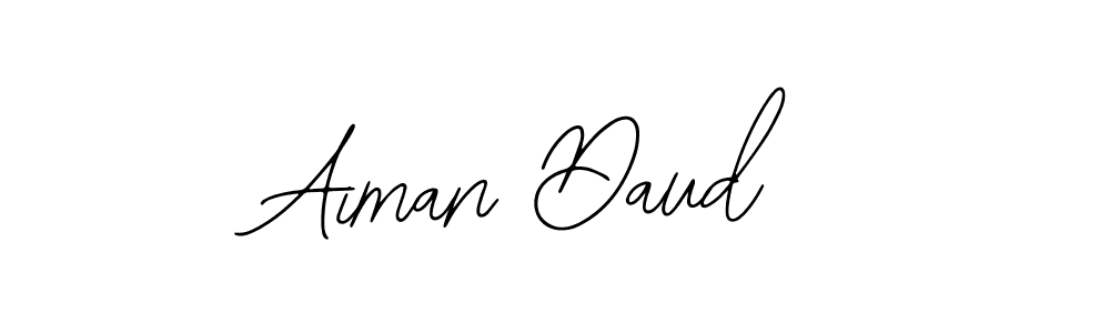 Use a signature maker to create a handwritten signature online. With this signature software, you can design (Bearetta-2O07w) your own signature for name Aiman Daud. Aiman Daud signature style 12 images and pictures png