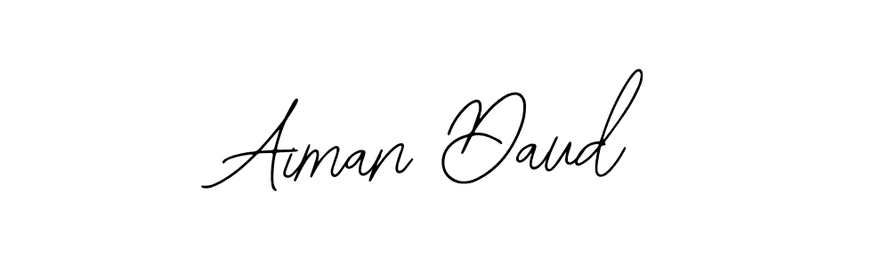 Aiman Daud stylish signature style. Best Handwritten Sign (Bearetta-2O07w) for my name. Handwritten Signature Collection Ideas for my name Aiman Daud. Aiman Daud signature style 12 images and pictures png