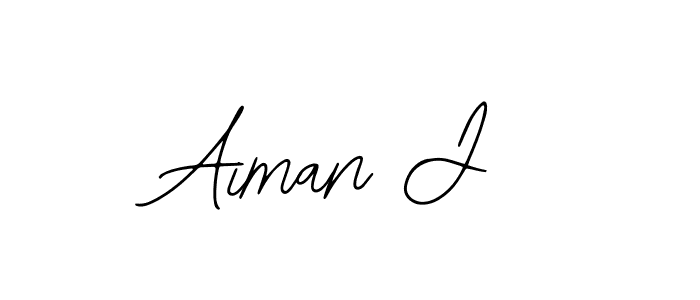 Similarly Bearetta-2O07w is the best handwritten signature design. Signature creator online .You can use it as an online autograph creator for name Aiman J. Aiman J signature style 12 images and pictures png