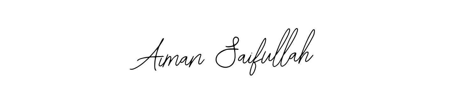 This is the best signature style for the Aiman Saifullah name. Also you like these signature font (Bearetta-2O07w). Mix name signature. Aiman Saifullah signature style 12 images and pictures png