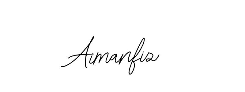 How to make Aimanfiz name signature. Use Bearetta-2O07w style for creating short signs online. This is the latest handwritten sign. Aimanfiz signature style 12 images and pictures png