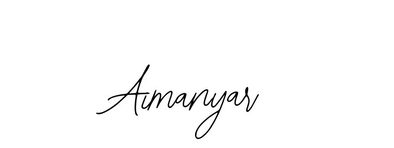 Design your own signature with our free online signature maker. With this signature software, you can create a handwritten (Bearetta-2O07w) signature for name Aimanyar. Aimanyar signature style 12 images and pictures png
