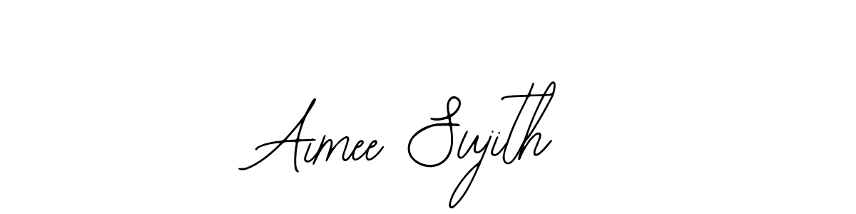 The best way (Bearetta-2O07w) to make a short signature is to pick only two or three words in your name. The name Aimee Sujith include a total of six letters. For converting this name. Aimee Sujith signature style 12 images and pictures png