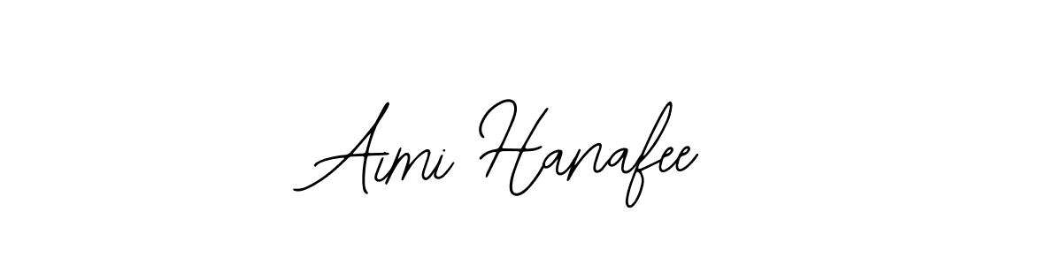 Design your own signature with our free online signature maker. With this signature software, you can create a handwritten (Bearetta-2O07w) signature for name Aimi Hanafee. Aimi Hanafee signature style 12 images and pictures png