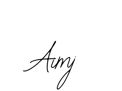 How to make Aimj signature? Bearetta-2O07w is a professional autograph style. Create handwritten signature for Aimj name. Aimj signature style 12 images and pictures png