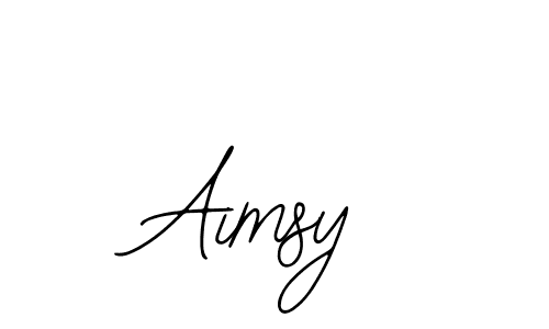You should practise on your own different ways (Bearetta-2O07w) to write your name (Aimsy) in signature. don't let someone else do it for you. Aimsy signature style 12 images and pictures png