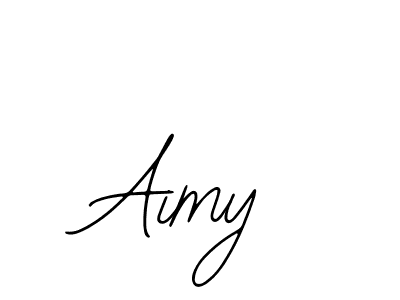 Use a signature maker to create a handwritten signature online. With this signature software, you can design (Bearetta-2O07w) your own signature for name Aimy. Aimy signature style 12 images and pictures png