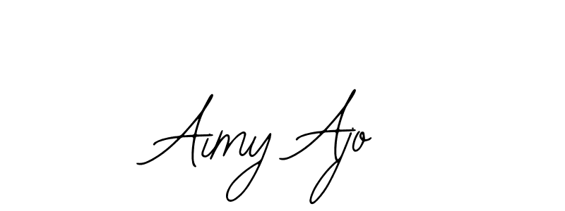 This is the best signature style for the Aimy Ajo name. Also you like these signature font (Bearetta-2O07w). Mix name signature. Aimy Ajo signature style 12 images and pictures png