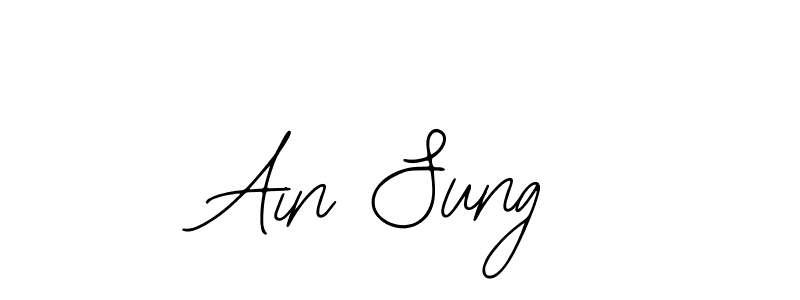 How to make Ain Sung signature? Bearetta-2O07w is a professional autograph style. Create handwritten signature for Ain Sung name. Ain Sung signature style 12 images and pictures png