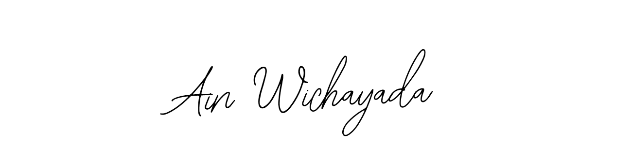 Bearetta-2O07w is a professional signature style that is perfect for those who want to add a touch of class to their signature. It is also a great choice for those who want to make their signature more unique. Get Ain Wichayada name to fancy signature for free. Ain Wichayada signature style 12 images and pictures png