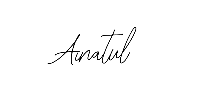Make a beautiful signature design for name Ainatul. With this signature (Bearetta-2O07w) style, you can create a handwritten signature for free. Ainatul signature style 12 images and pictures png