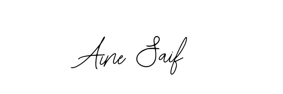 Aine Saif stylish signature style. Best Handwritten Sign (Bearetta-2O07w) for my name. Handwritten Signature Collection Ideas for my name Aine Saif. Aine Saif signature style 12 images and pictures png