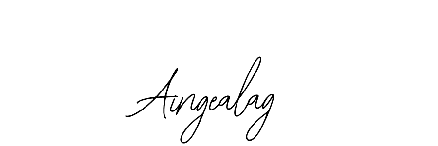 Also we have Aingealag name is the best signature style. Create professional handwritten signature collection using Bearetta-2O07w autograph style. Aingealag signature style 12 images and pictures png