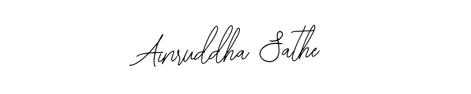 Similarly Bearetta-2O07w is the best handwritten signature design. Signature creator online .You can use it as an online autograph creator for name Ainruddha Sathe. Ainruddha Sathe signature style 12 images and pictures png