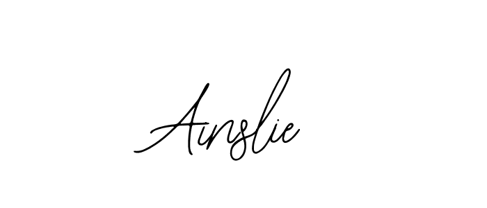 How to make Ainslie name signature. Use Bearetta-2O07w style for creating short signs online. This is the latest handwritten sign. Ainslie signature style 12 images and pictures png