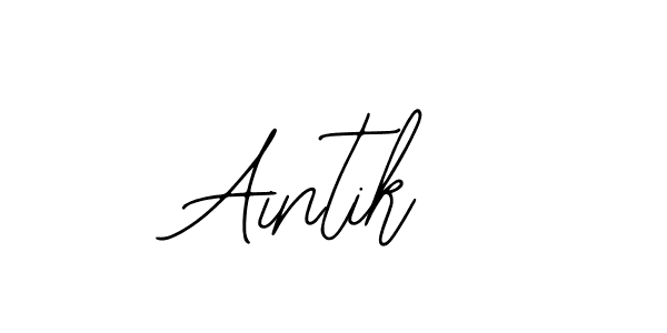 if you are searching for the best signature style for your name Aintik. so please give up your signature search. here we have designed multiple signature styles  using Bearetta-2O07w. Aintik signature style 12 images and pictures png