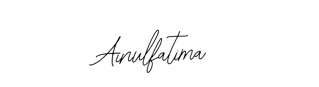 The best way (Bearetta-2O07w) to make a short signature is to pick only two or three words in your name. The name Ainulfatima include a total of six letters. For converting this name. Ainulfatima signature style 12 images and pictures png