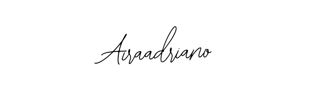 Design your own signature with our free online signature maker. With this signature software, you can create a handwritten (Bearetta-2O07w) signature for name Airaadriano. Airaadriano signature style 12 images and pictures png