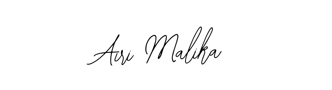 Also You can easily find your signature by using the search form. We will create Airi Malika name handwritten signature images for you free of cost using Bearetta-2O07w sign style. Airi Malika signature style 12 images and pictures png