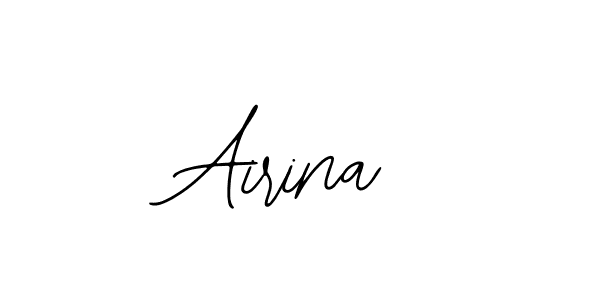 How to make Airina name signature. Use Bearetta-2O07w style for creating short signs online. This is the latest handwritten sign. Airina signature style 12 images and pictures png