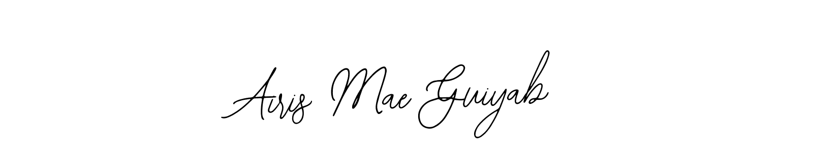 The best way (Bearetta-2O07w) to make a short signature is to pick only two or three words in your name. The name Airis Mae Guiyab include a total of six letters. For converting this name. Airis Mae Guiyab signature style 12 images and pictures png