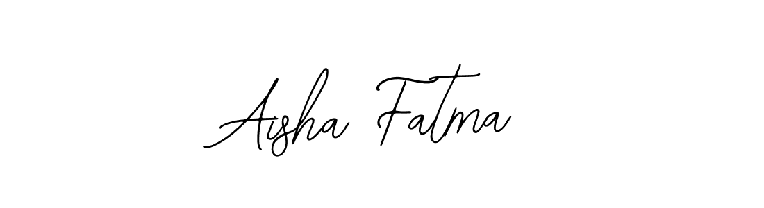 Also You can easily find your signature by using the search form. We will create Aisha Fatma name handwritten signature images for you free of cost using Bearetta-2O07w sign style. Aisha Fatma signature style 12 images and pictures png