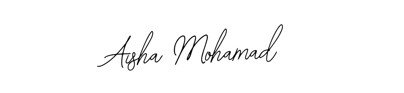 Make a short Aisha Mohamad signature style. Manage your documents anywhere anytime using Bearetta-2O07w. Create and add eSignatures, submit forms, share and send files easily. Aisha Mohamad signature style 12 images and pictures png