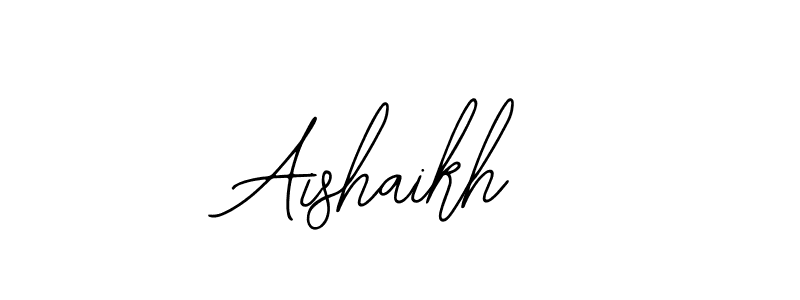 Also we have Aishaikh name is the best signature style. Create professional handwritten signature collection using Bearetta-2O07w autograph style. Aishaikh signature style 12 images and pictures png