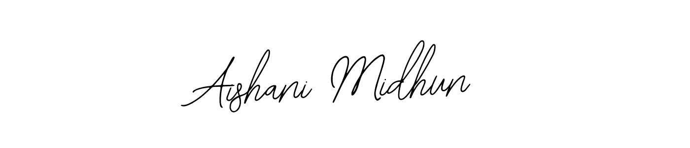 Make a beautiful signature design for name Aishani Midhun. With this signature (Bearetta-2O07w) style, you can create a handwritten signature for free. Aishani Midhun signature style 12 images and pictures png
