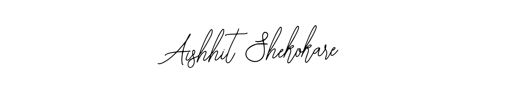Make a beautiful signature design for name Aishhit Shekokare. With this signature (Bearetta-2O07w) style, you can create a handwritten signature for free. Aishhit Shekokare signature style 12 images and pictures png