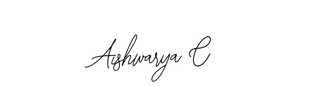 Use a signature maker to create a handwritten signature online. With this signature software, you can design (Bearetta-2O07w) your own signature for name Aishwarya C. Aishwarya C signature style 12 images and pictures png