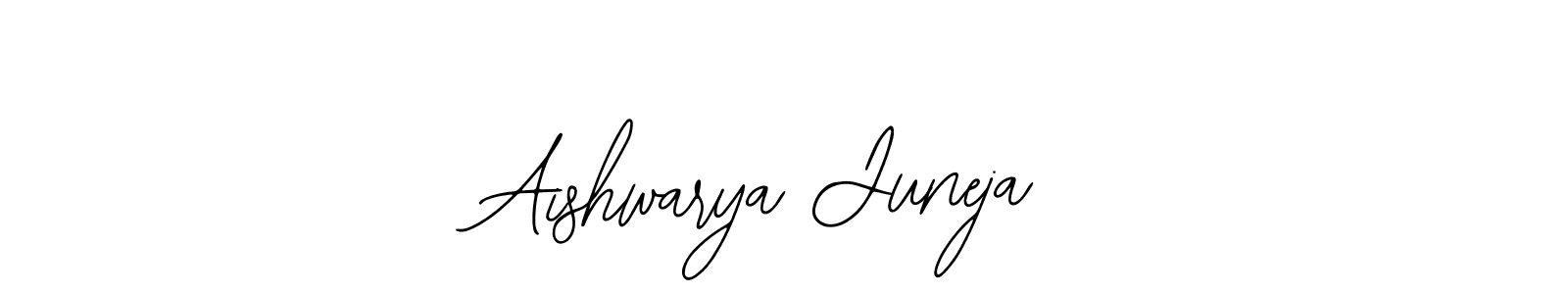 Also You can easily find your signature by using the search form. We will create Aishwarya Juneja name handwritten signature images for you free of cost using Bearetta-2O07w sign style. Aishwarya Juneja signature style 12 images and pictures png