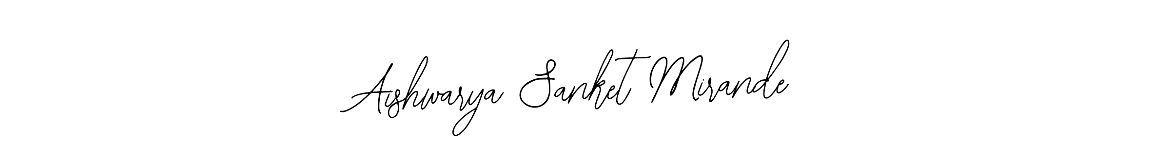 Use a signature maker to create a handwritten signature online. With this signature software, you can design (Bearetta-2O07w) your own signature for name Aishwarya Sanket Mirande. Aishwarya Sanket Mirande signature style 12 images and pictures png