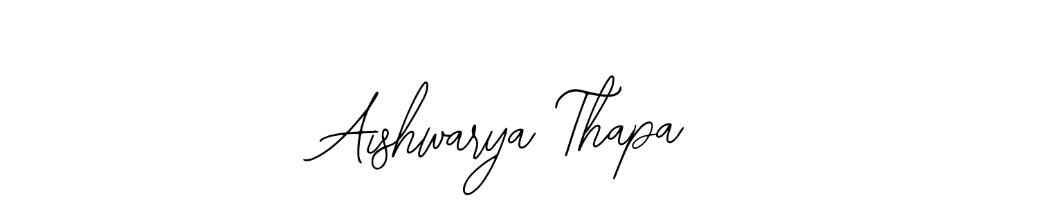 How to make Aishwarya Thapa signature? Bearetta-2O07w is a professional autograph style. Create handwritten signature for Aishwarya Thapa name. Aishwarya Thapa signature style 12 images and pictures png