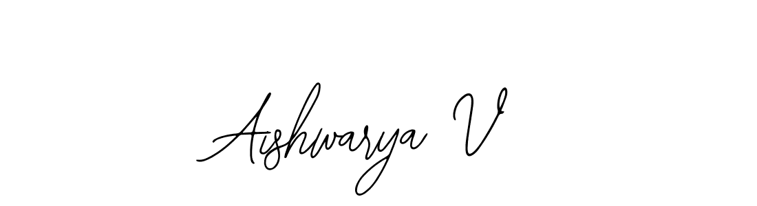 It looks lik you need a new signature style for name Aishwarya V. Design unique handwritten (Bearetta-2O07w) signature with our free signature maker in just a few clicks. Aishwarya V signature style 12 images and pictures png