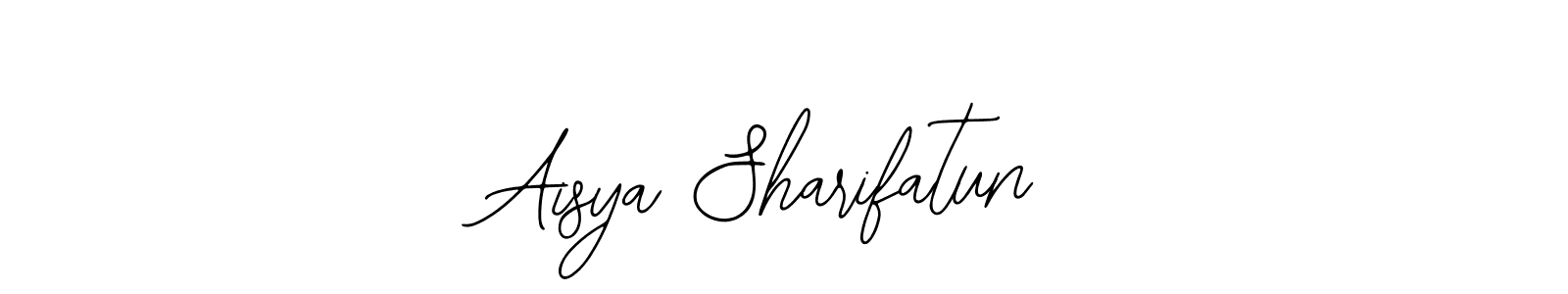 The best way (Bearetta-2O07w) to make a short signature is to pick only two or three words in your name. The name Aisya Sharifatun include a total of six letters. For converting this name. Aisya Sharifatun signature style 12 images and pictures png