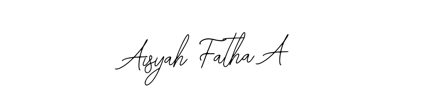 Make a short Aisyah Fatha A signature style. Manage your documents anywhere anytime using Bearetta-2O07w. Create and add eSignatures, submit forms, share and send files easily. Aisyah Fatha A signature style 12 images and pictures png