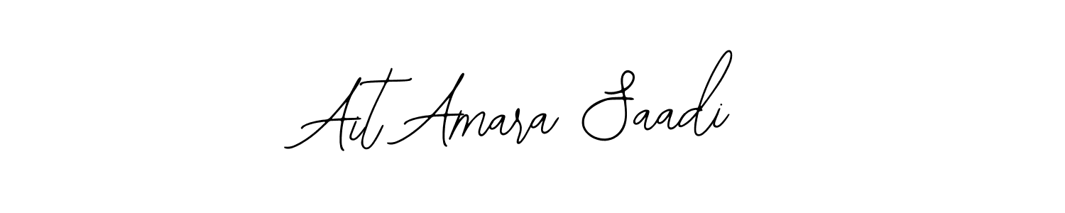 Create a beautiful signature design for name Ait Amara Saadi. With this signature (Bearetta-2O07w) fonts, you can make a handwritten signature for free. Ait Amara Saadi signature style 12 images and pictures png