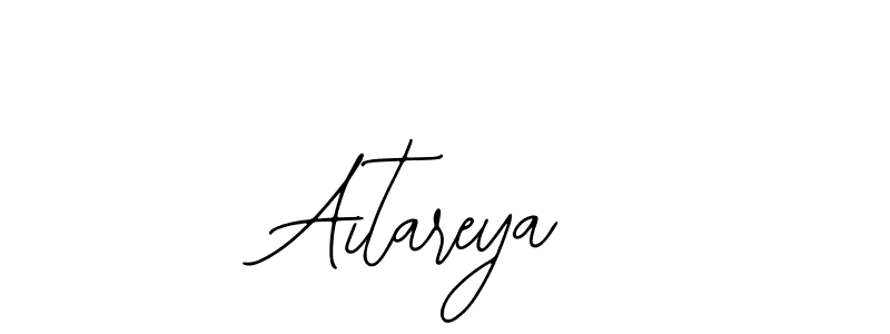 How to make Aitareya name signature. Use Bearetta-2O07w style for creating short signs online. This is the latest handwritten sign. Aitareya signature style 12 images and pictures png