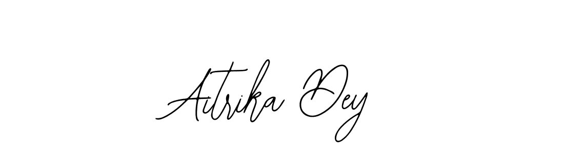if you are searching for the best signature style for your name Aitrika Dey. so please give up your signature search. here we have designed multiple signature styles  using Bearetta-2O07w. Aitrika Dey signature style 12 images and pictures png