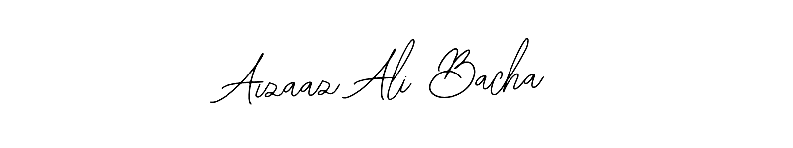 Use a signature maker to create a handwritten signature online. With this signature software, you can design (Bearetta-2O07w) your own signature for name Aizaaz Ali Bacha. Aizaaz Ali Bacha signature style 12 images and pictures png