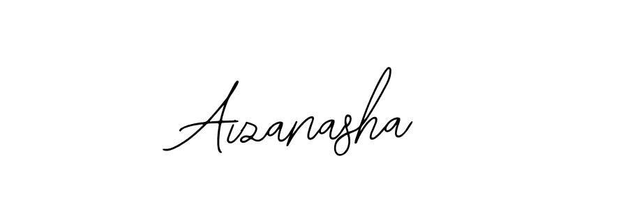 How to make Aizanasha signature? Bearetta-2O07w is a professional autograph style. Create handwritten signature for Aizanasha name. Aizanasha signature style 12 images and pictures png